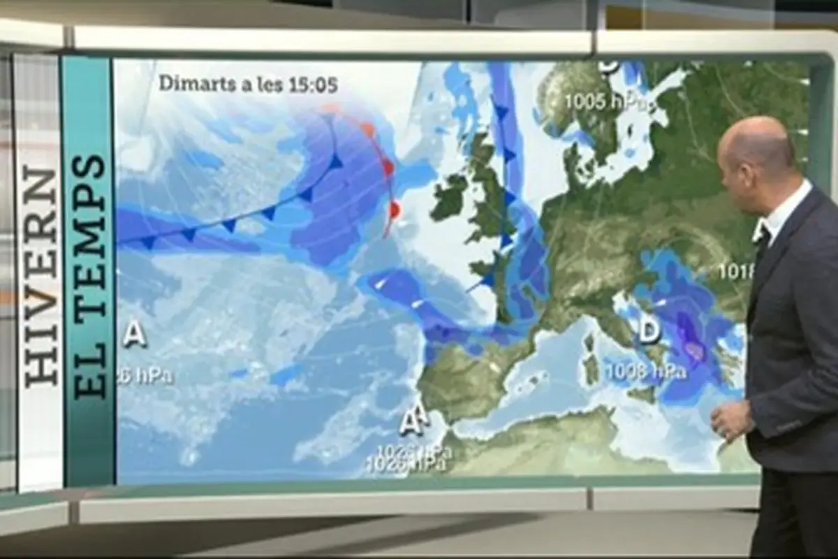 El meteorólogo Tomàs Molina, histórico presentador de Els Temps en TV3.