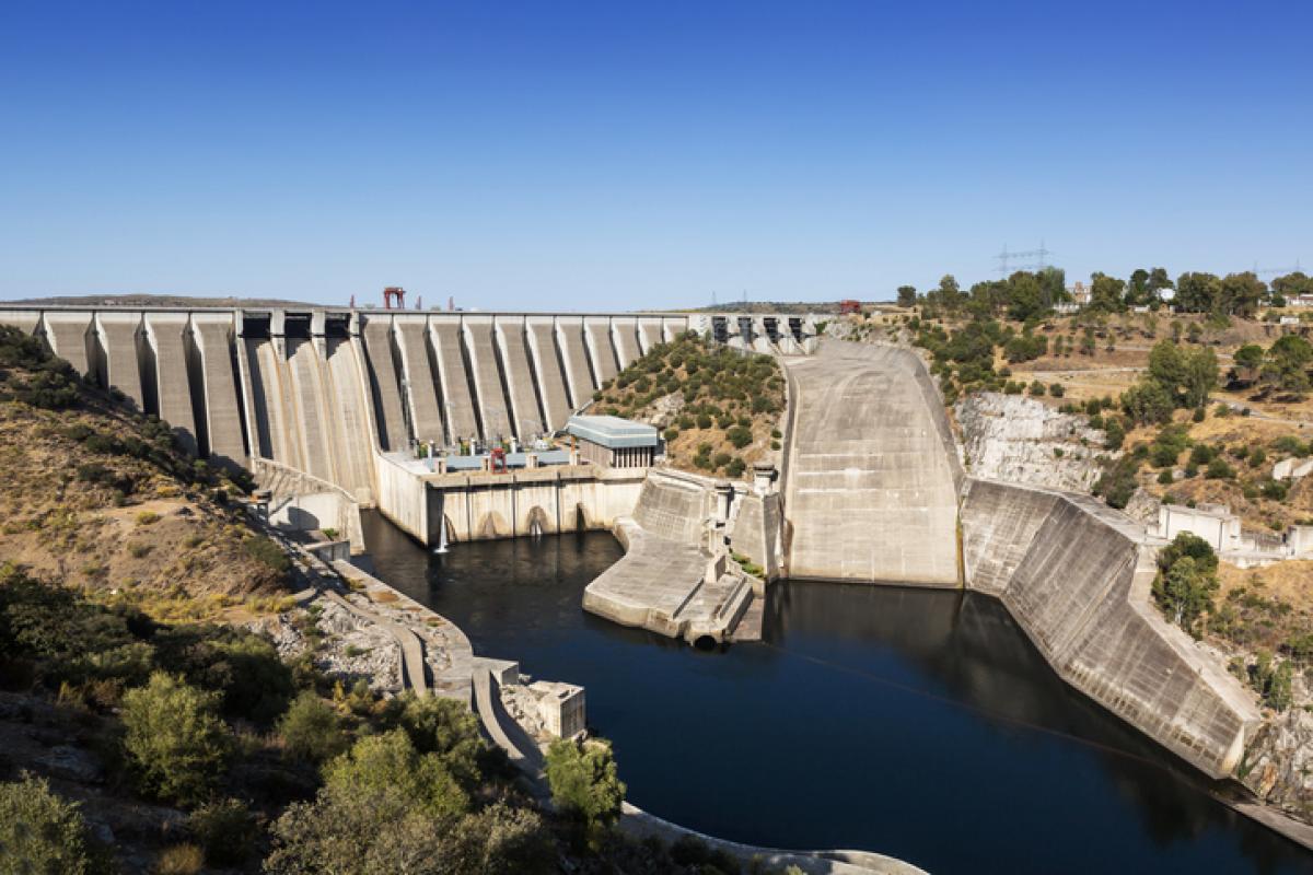 Imagen de archivo del embalse de Alcántara (José María de Oriol) en Cáceres (Extremadura).