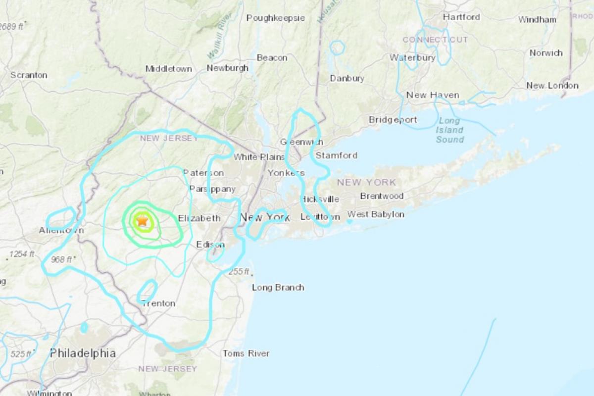 Epicentro del terremoto que ha afectado a EEUU este 5 de abril