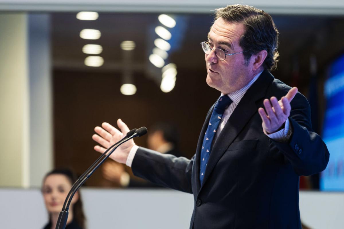 Antonio Garamendi, en un acto reciente