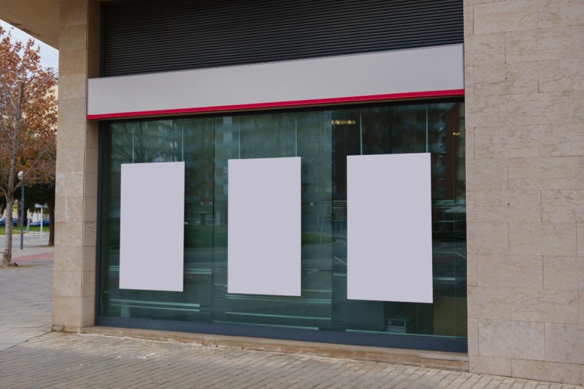 Sucursal de banco cerrada