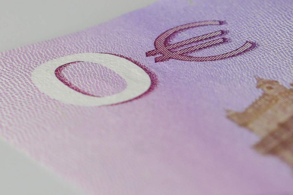 Un billete de 0 euros