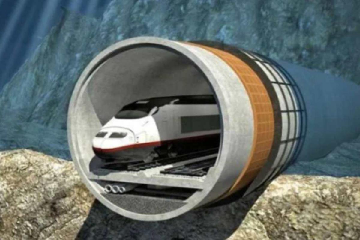 Imagen conceptual del túnel que conectará España y Marruecos a través del Estrecho de Gibraltar