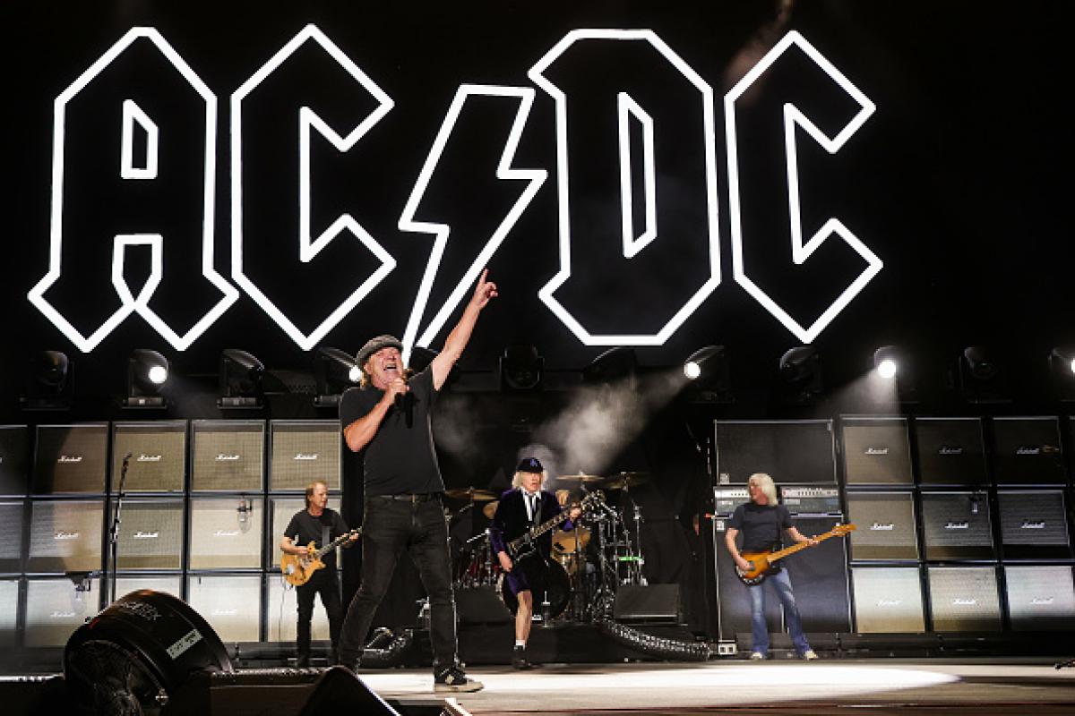 Imagen de archivo de un concierto de la banda AC/DC en California.