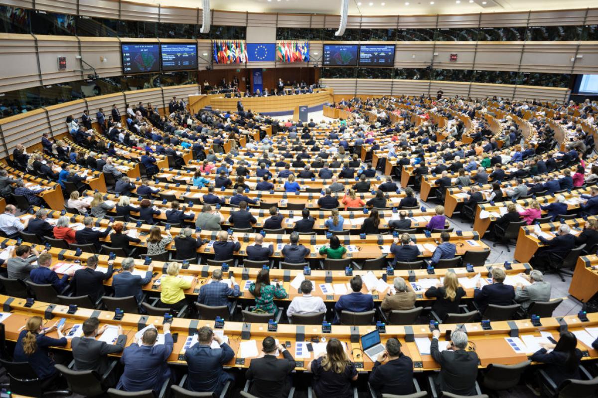 Pleno del Europarlamento en Bruselas