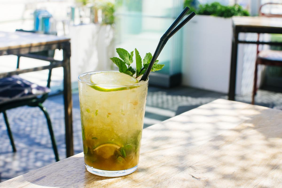Imagen de archivo de una terraza.