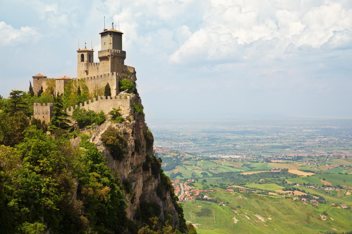 Castillo de San Marino, en Italia.