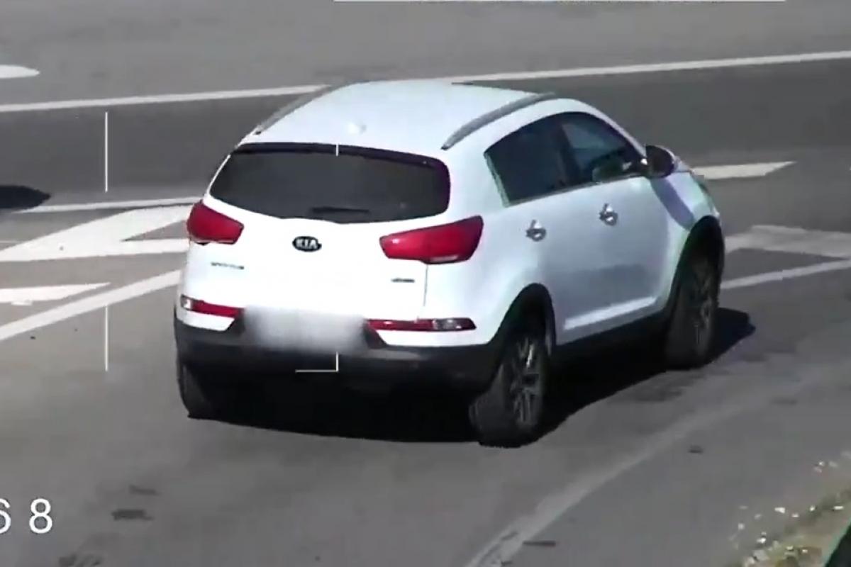 El conductor multado por la DGT