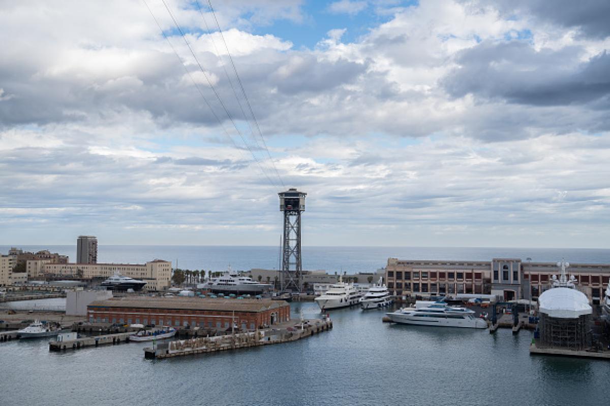 Imagen de archivo del puerto de Barcelona.
