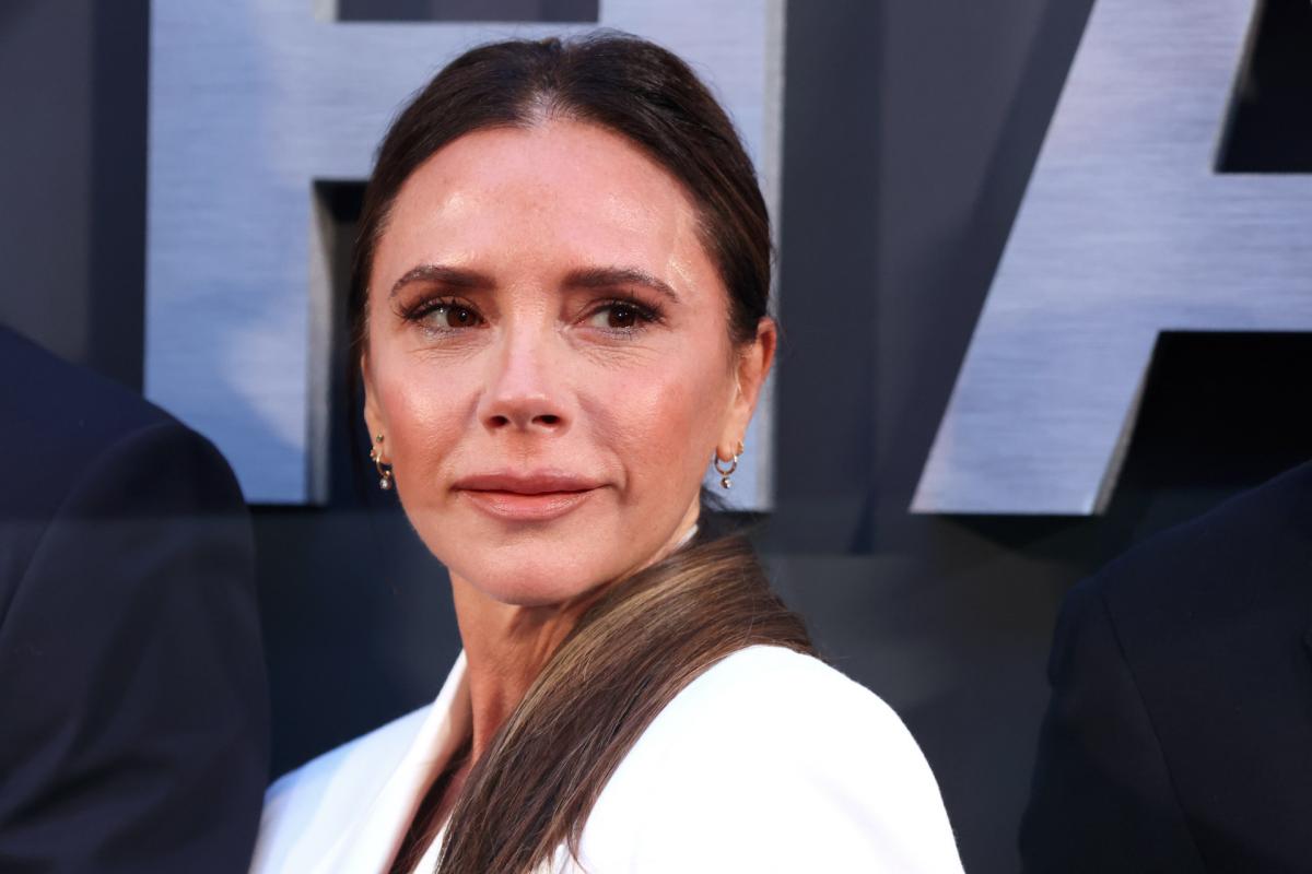 La diseñadora Victoria Beckham, en la presentación del documental sobre los Beckham en Netflix el 3 de octubre de 2023.