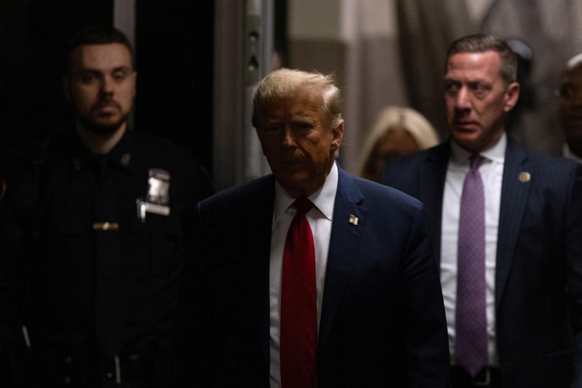 Donald Trump, de camino a la Corte de Manhattan