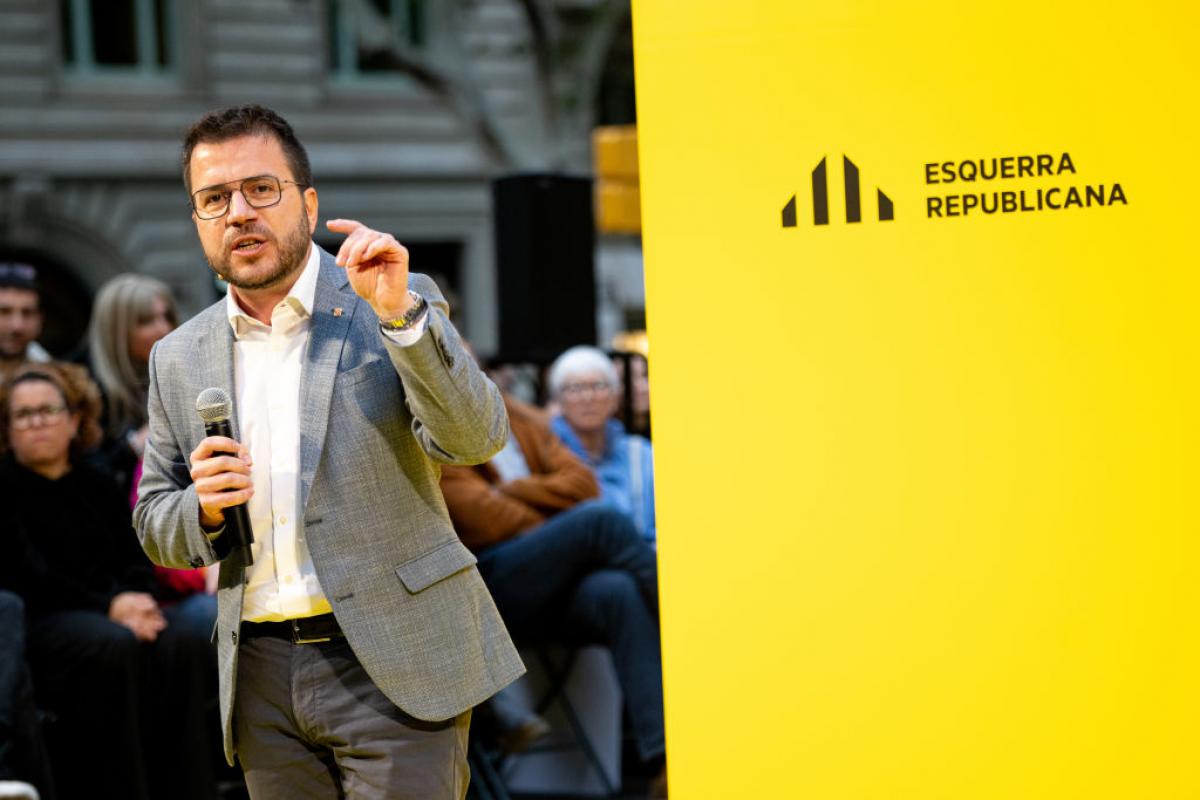 Mitin de Pere Aragonès este jueves en Barcelona