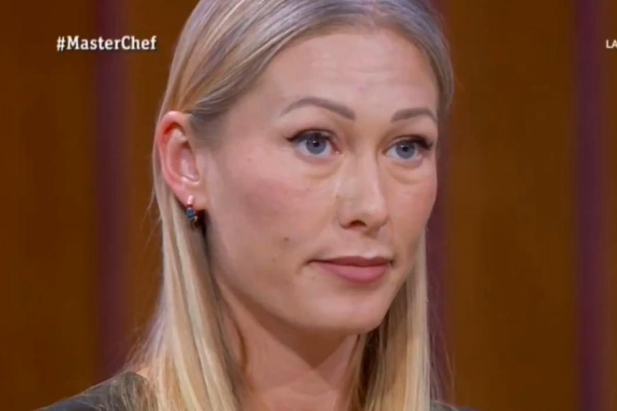 Tamara anunciando que abandona 'MasterChef'