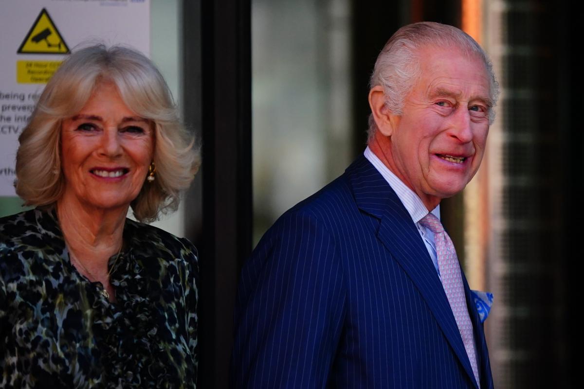 Los reyes Carlos III y Camila, este martes en Londres.