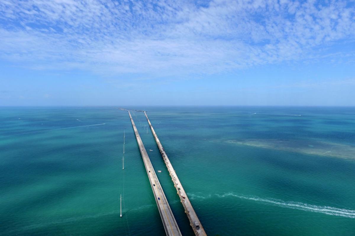 La 'Overseas Highway' vista desde arriba