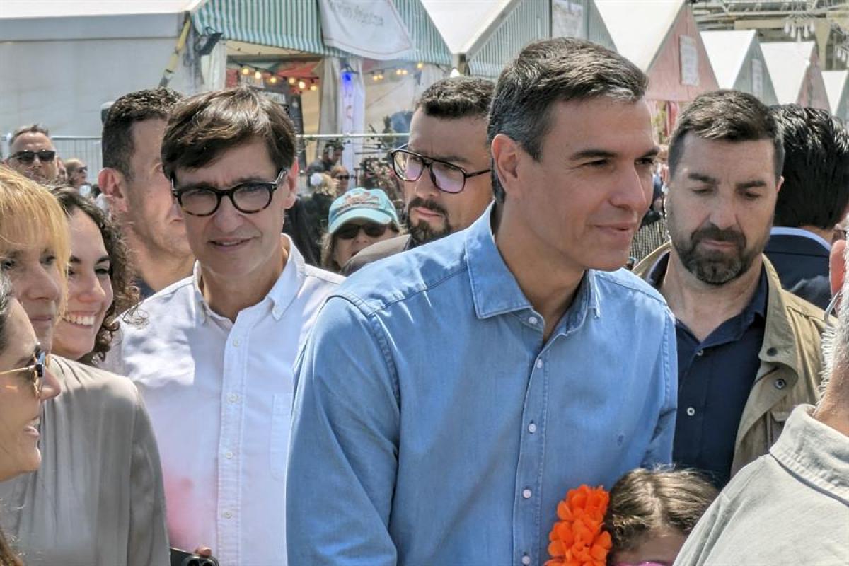 Pedro Sánchez, en la Feria de Abril de Barcelona