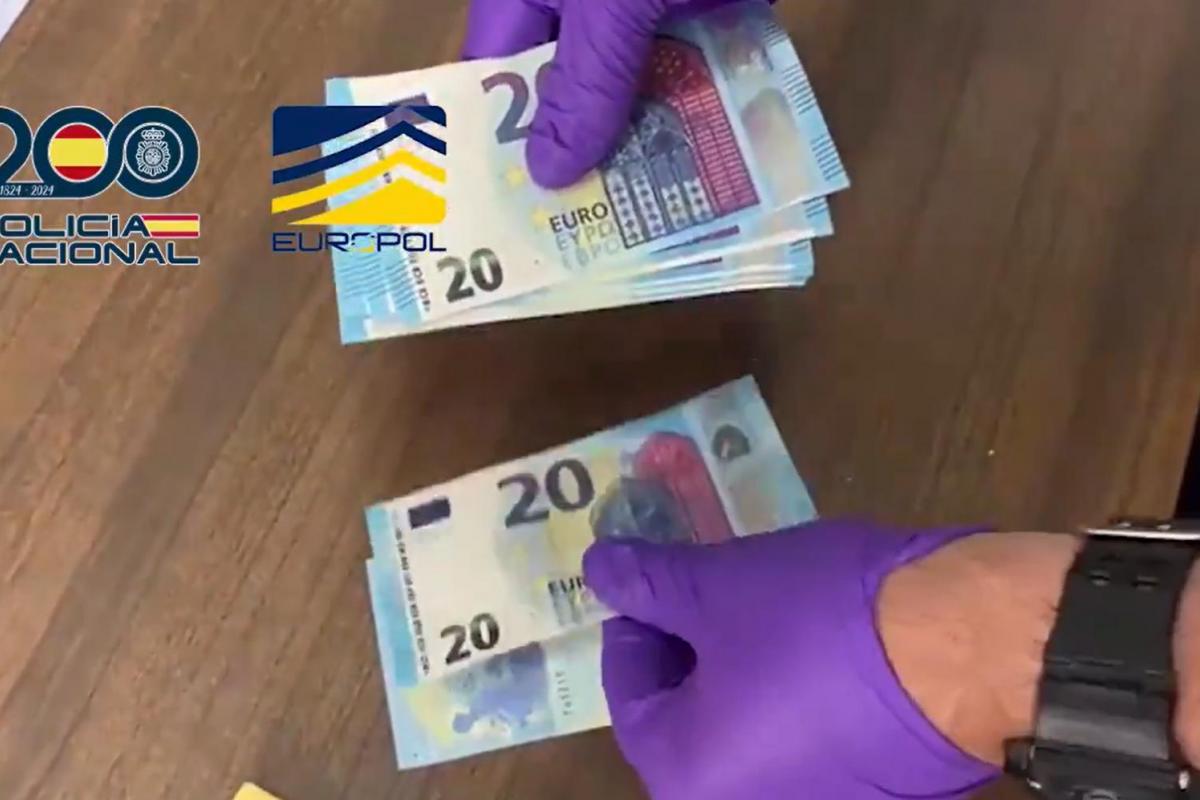 Operación conjunta con Europol contra la distribución de billetes falsos por correo.