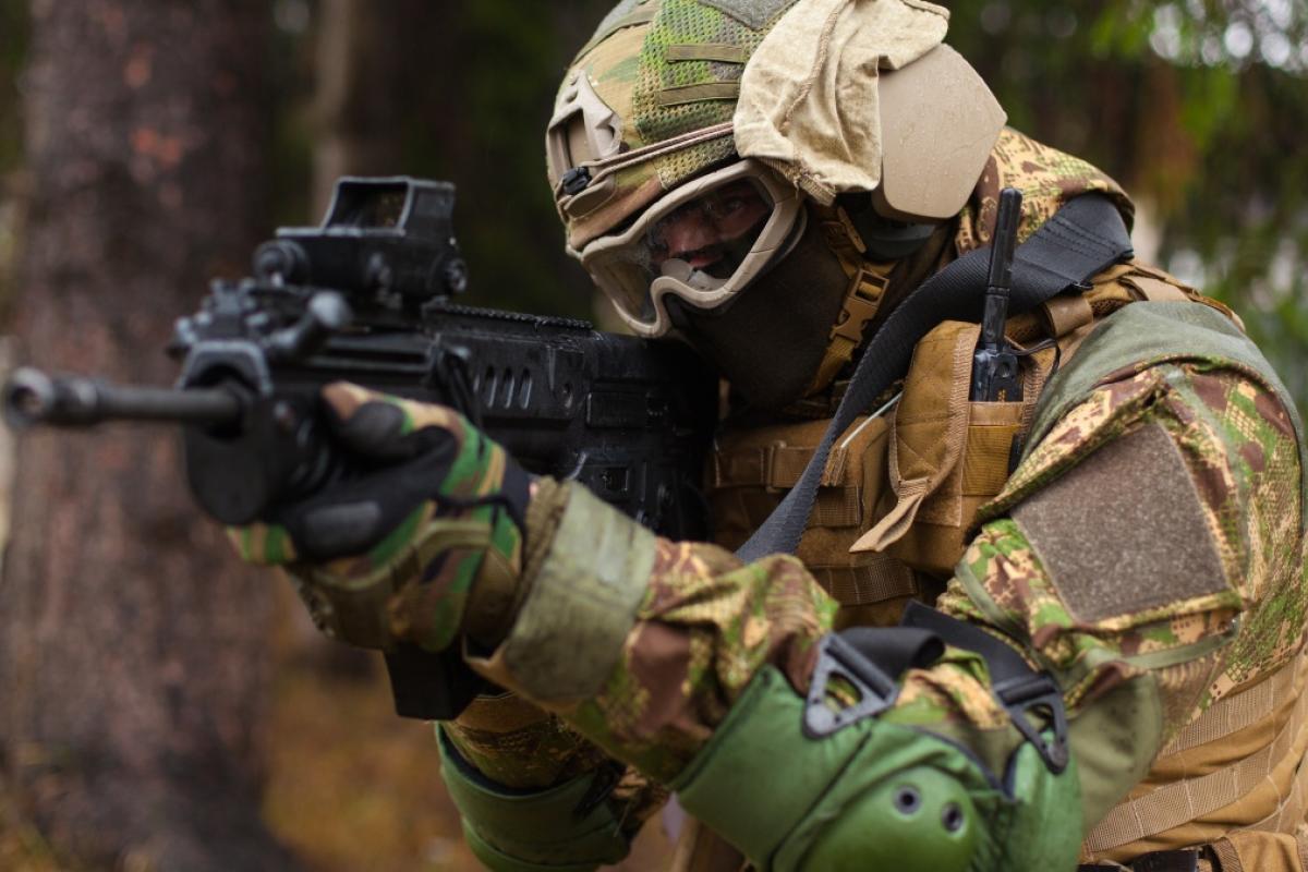Soldado de Ucrania durante la guerra con Rusia