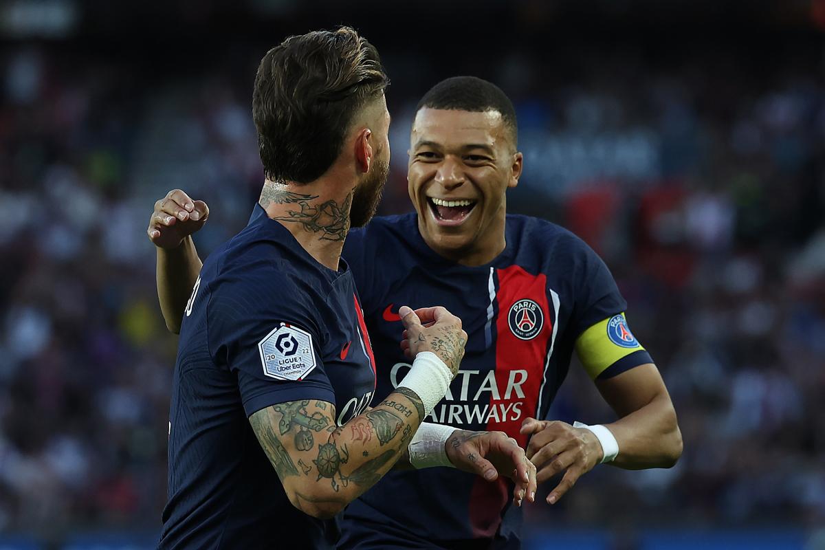 Mbappé y Sergio Ramos.