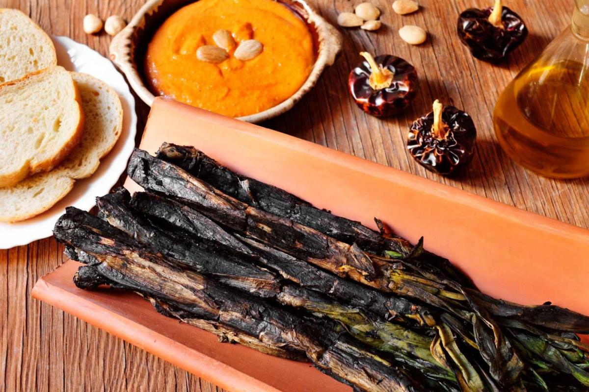 Salsa romesco con calçots