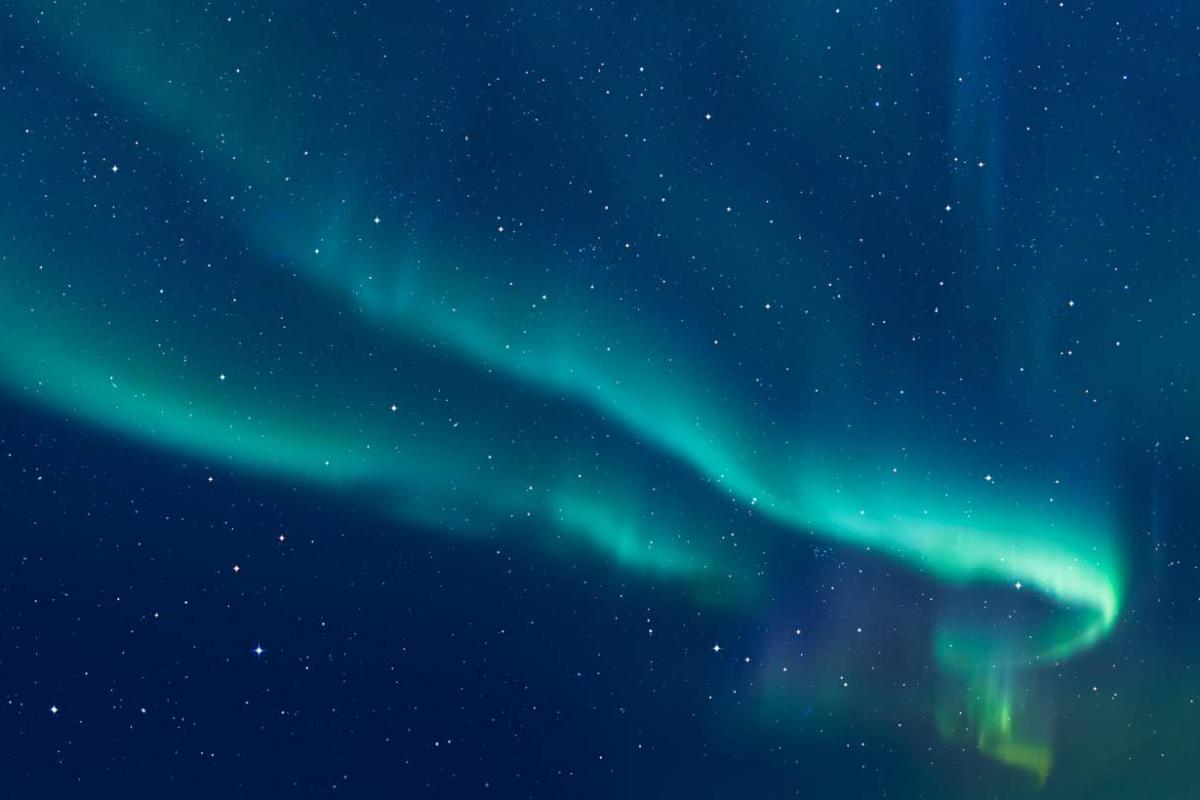 Aurora boreal vista desde Noruega