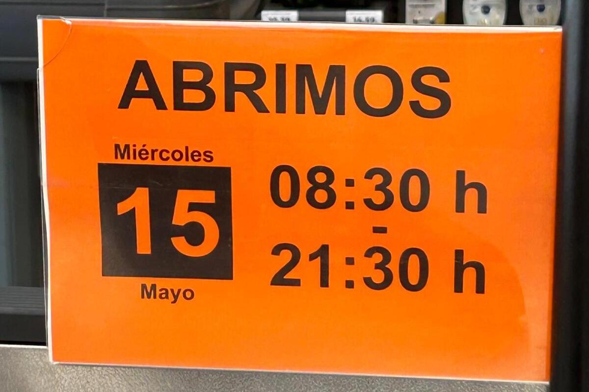 Horario de un supermercado Dia de Madrid de cara al 15 de mayo de 2024