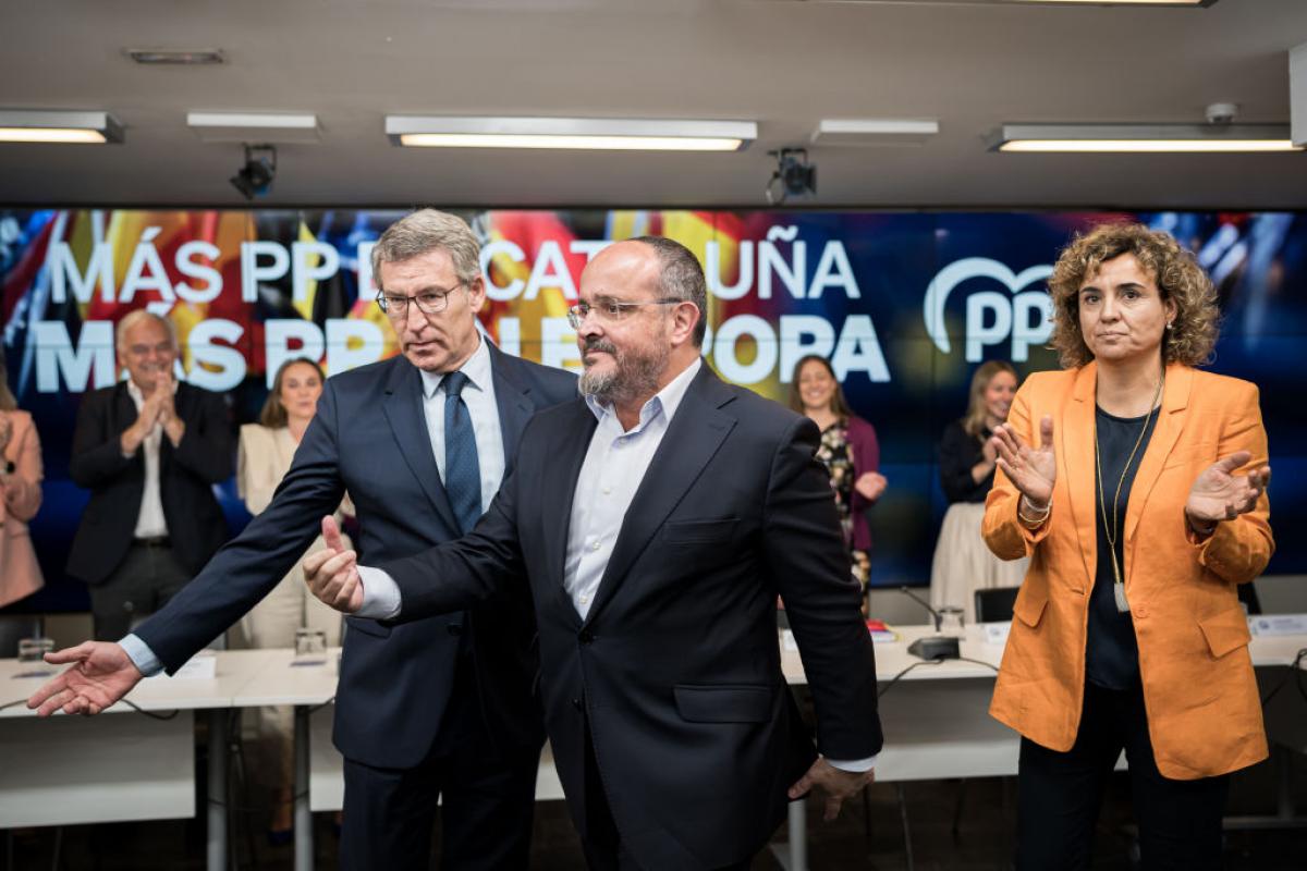 Núñez Feijóo y Alejandro Fernández en el Comité Ejecutivo del PP este martes