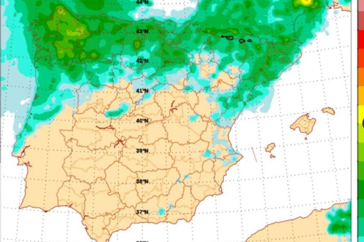Mapa de AEMET para este sábado 17 de mayo