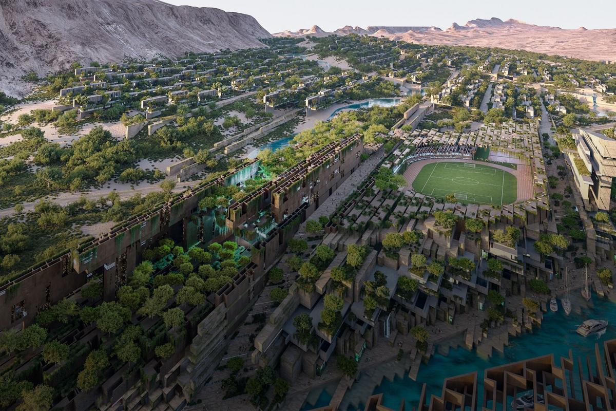 Uno de los barrios de la ecociudad Neom, que se construirá en Arabia Saudí.