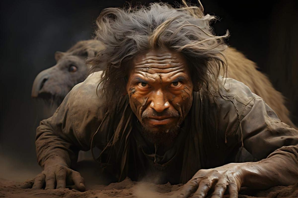 Antiguo hombre tribal