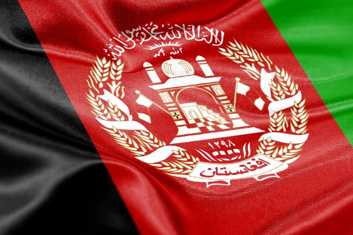 Bandera de Afganistán.