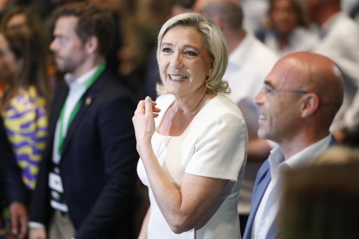 La candidata a la presidencia de Francia y líder de Rassemblement National, Marine Le Pen.