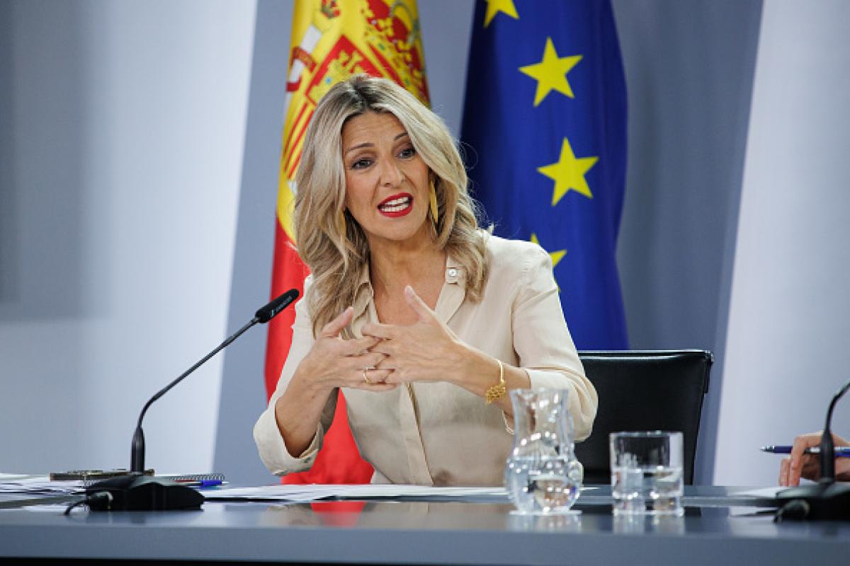 La vicepresidenta segunda y líder de Sumar, Yolanda Díaz, en una imagen de archivo.