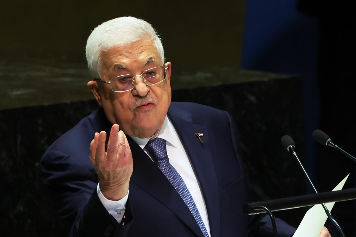 El presidente de Palestina, Mahmud Abás.