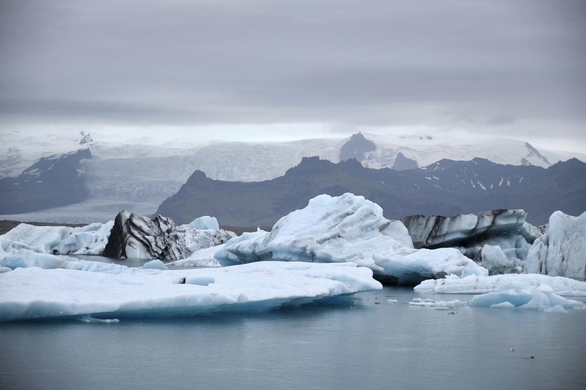 Foto de archivo de un glaciar.