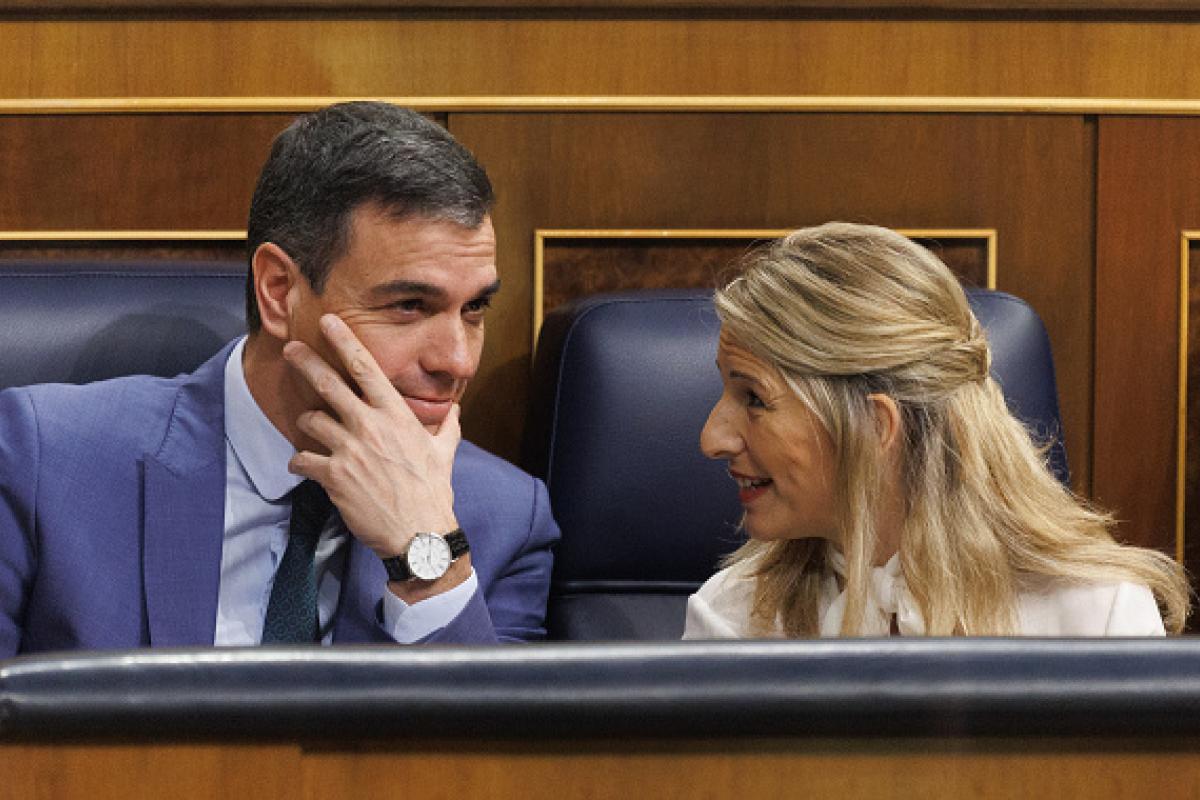 Pedro Sánchez y Yolanda Díaz, en una imagen de archivo.
