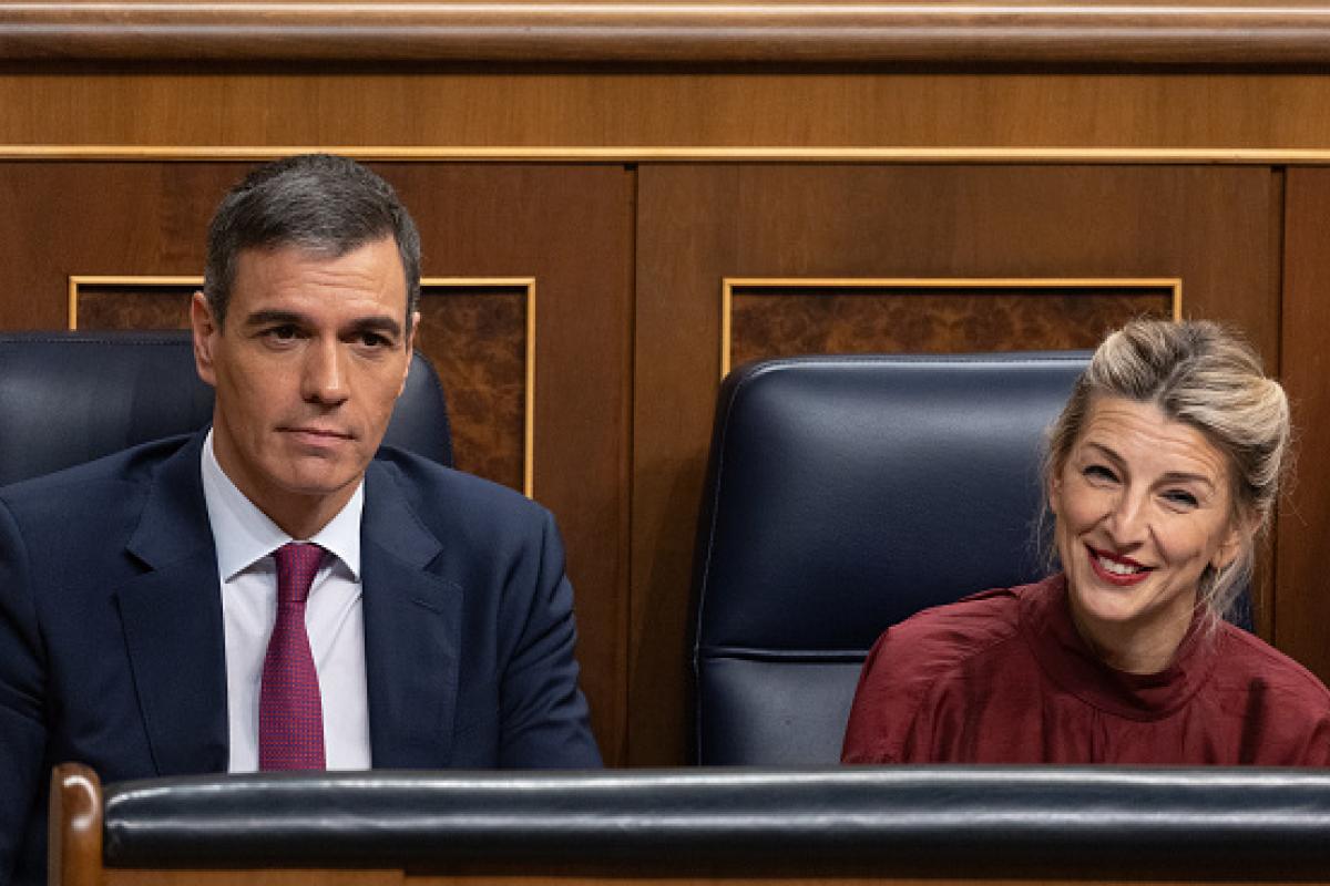 Pedro Sánchez y Yolanda Díaz, en una imagen de archivo.