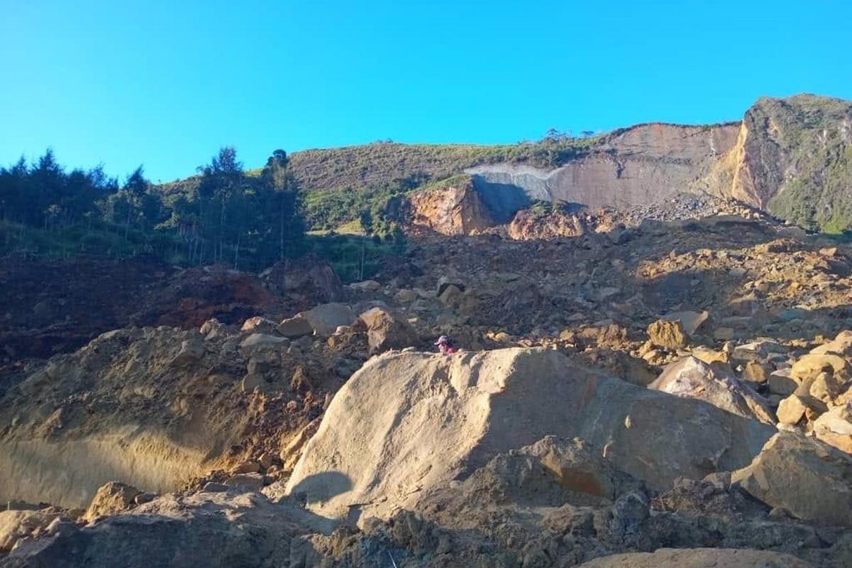 Avalancha en Papúa Nueva Guinea.