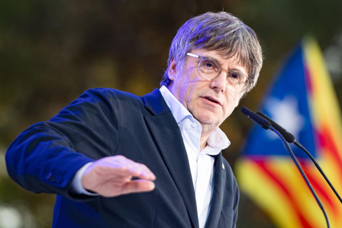Carles Puigdemont, en un mitin