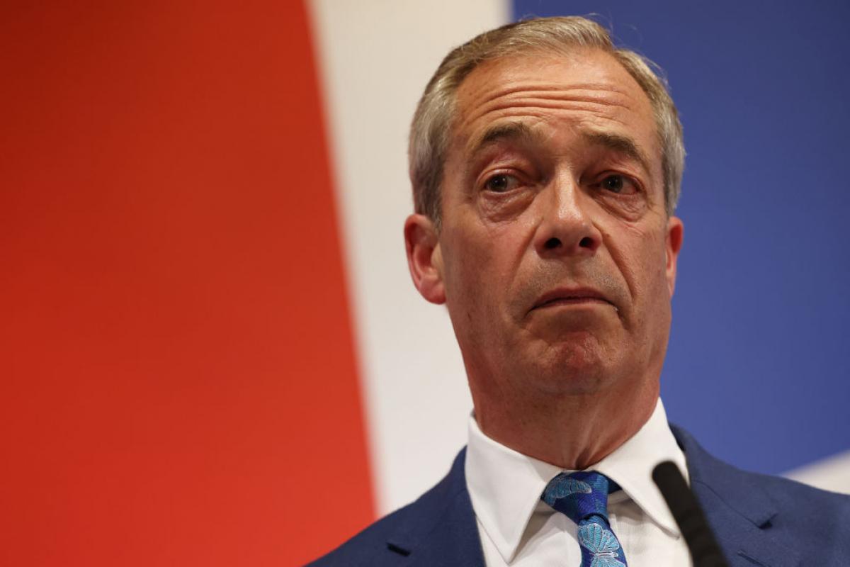 Nigel Farage, en un mitin este 3 de junio