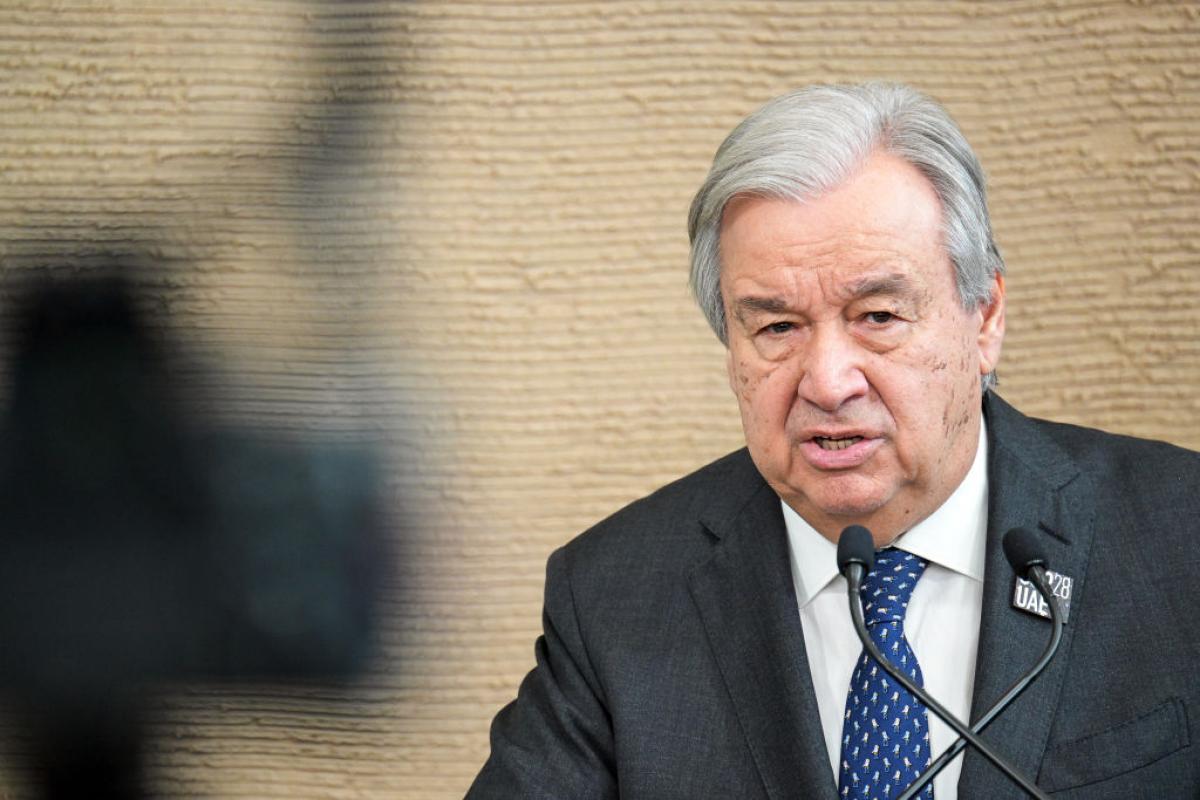 António Guterres, en la última COP
