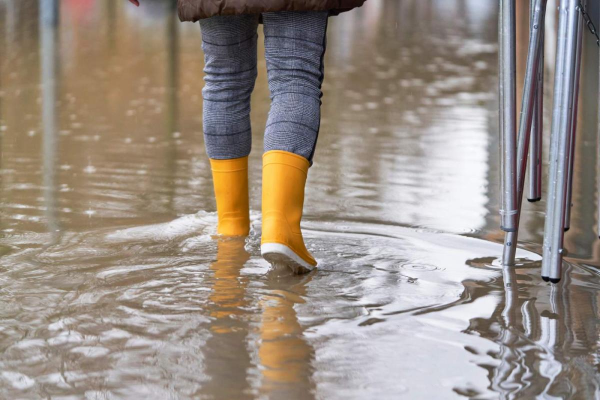 Ciudad después de una gran tormenta