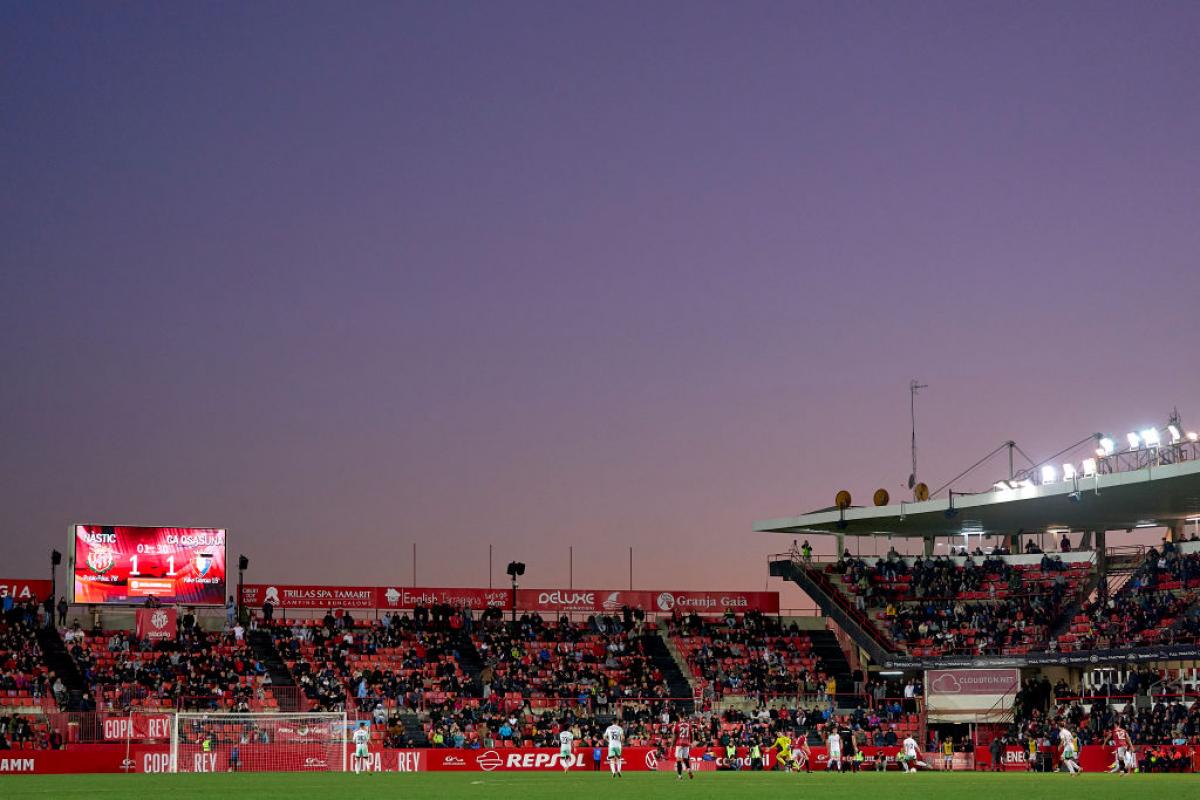 Vista de la grada del Nou Estadi Costa Daurada