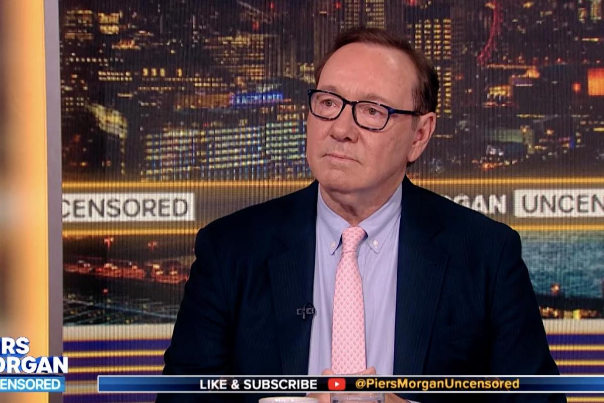 Kevin Spacey, durante su entrevista con Piers Morgan.