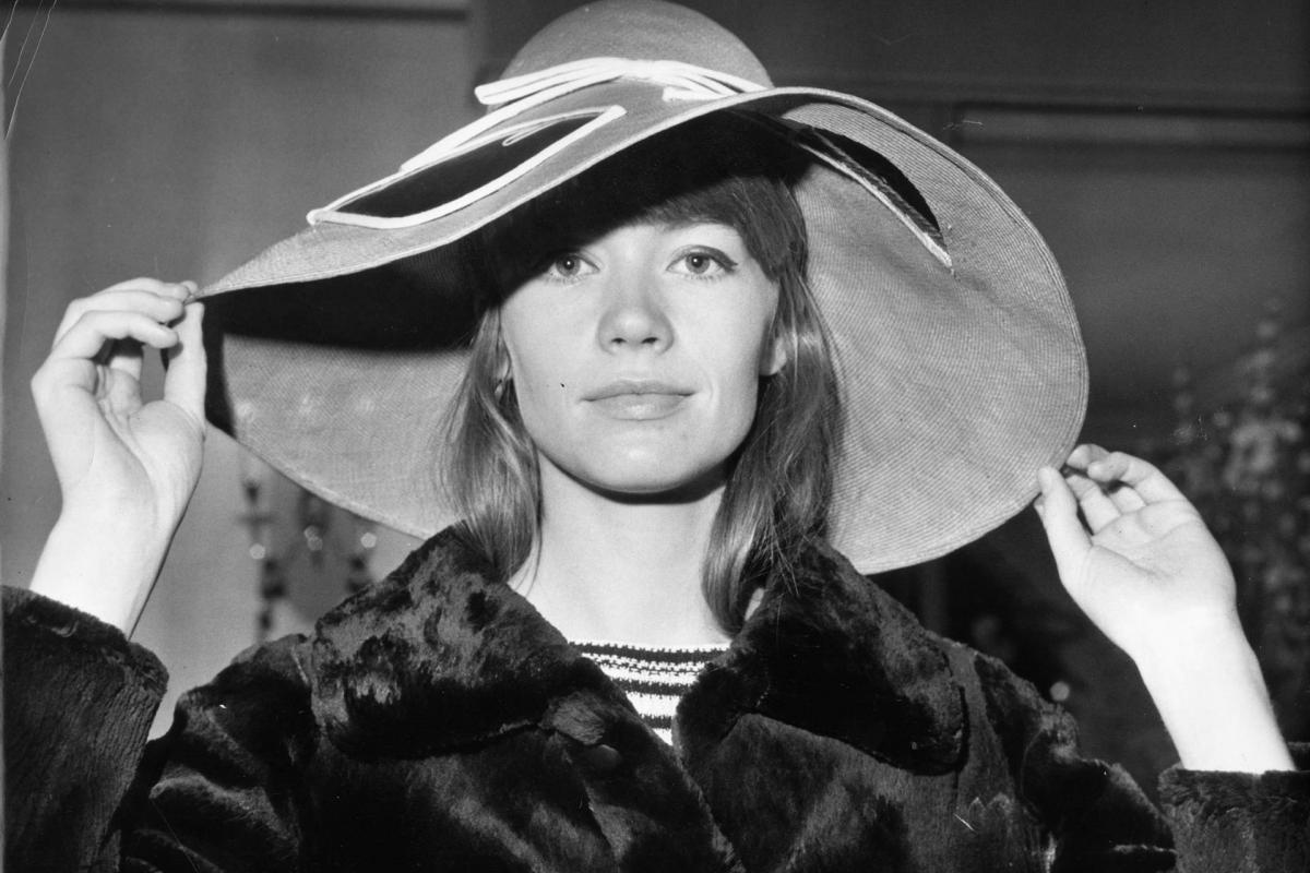 La cantautora, modelo y actriz Françoise Hardy