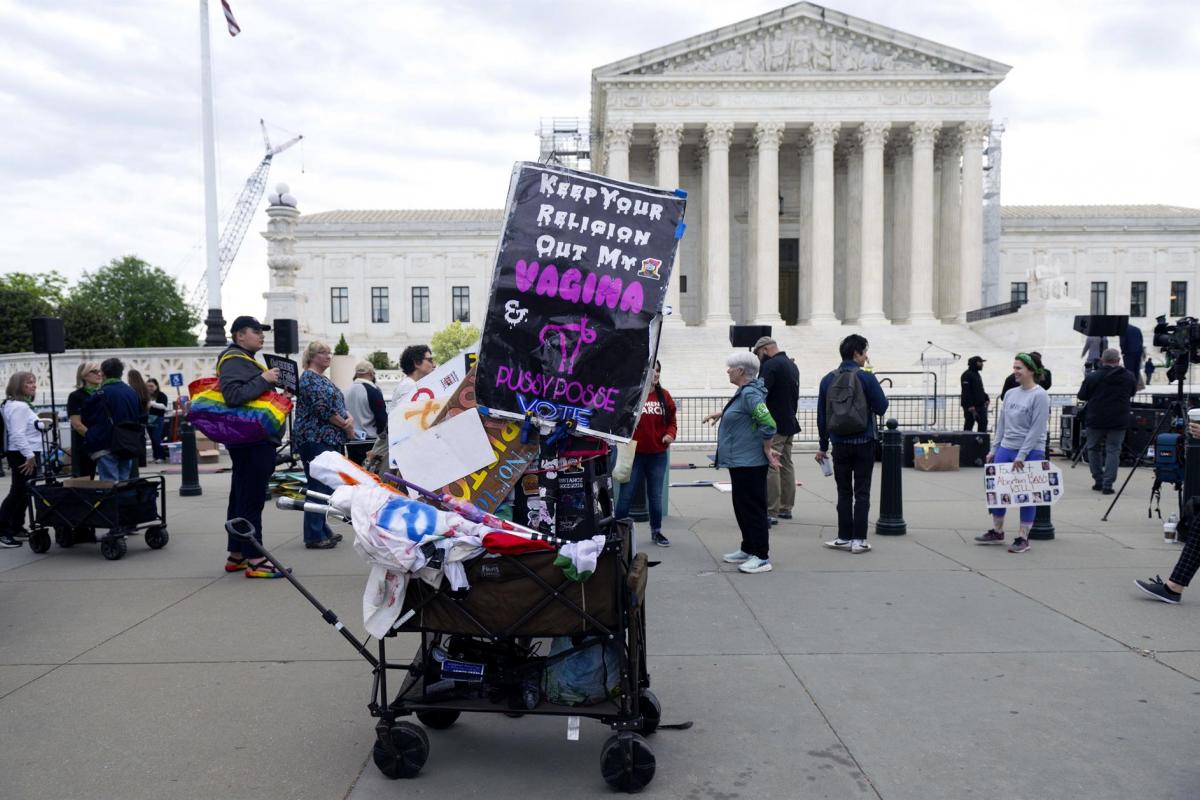 Manifestación proaborto frente al Tribunal Supremo de EEUU