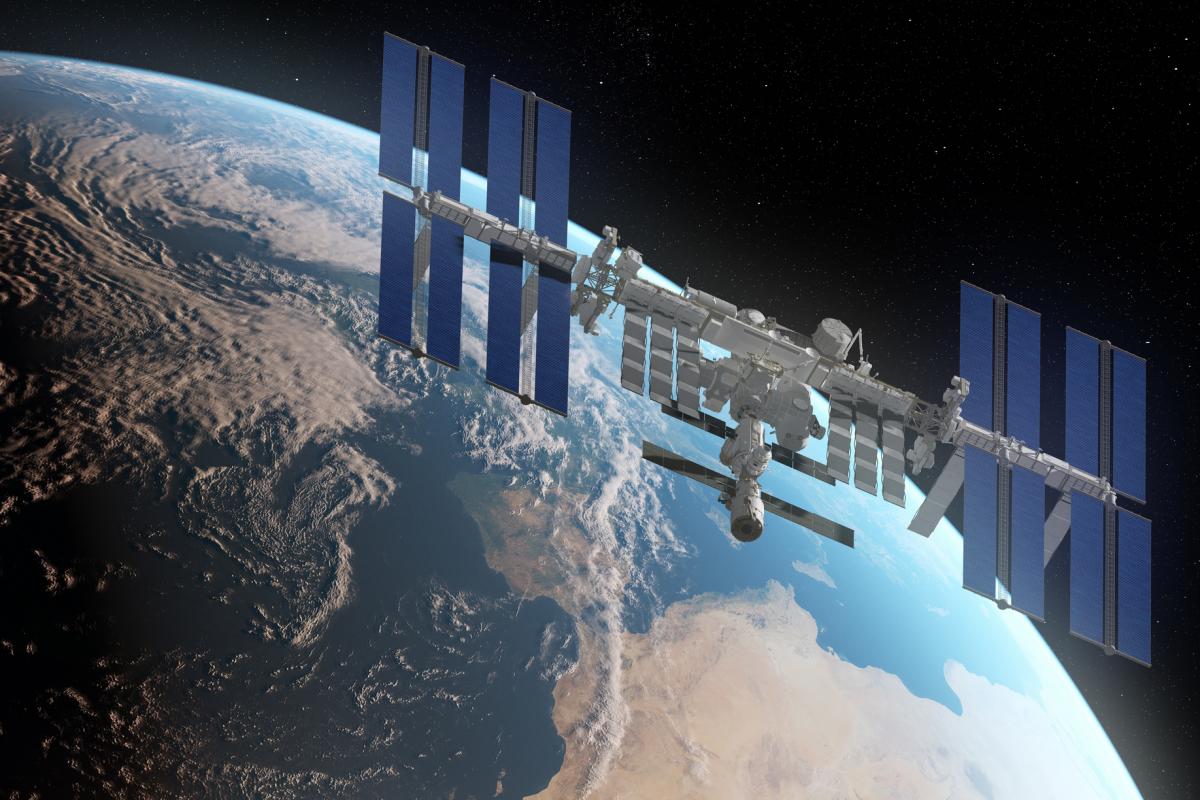 Ilustración de la Estación Espacial Internacional.