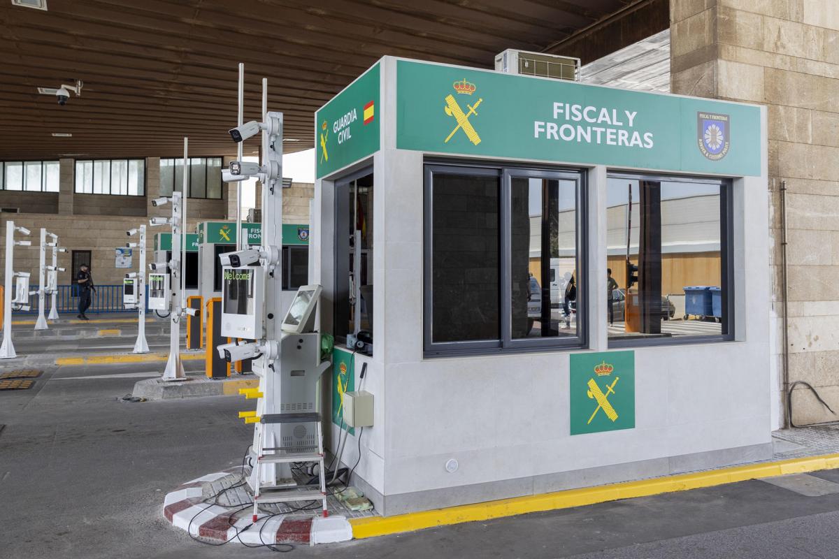 Frontera terrestre entre España y Marruecos en Melilla, el paso de Beni-Enzar.