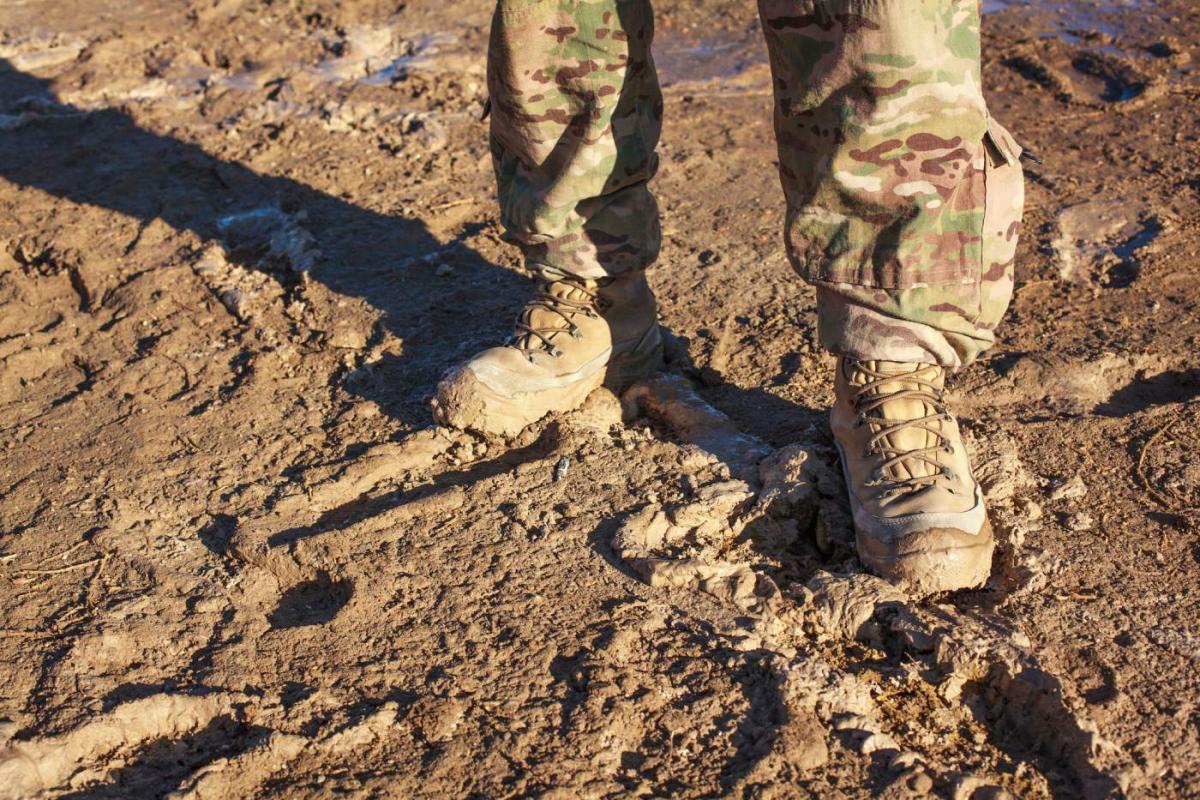 Calzado de un militar