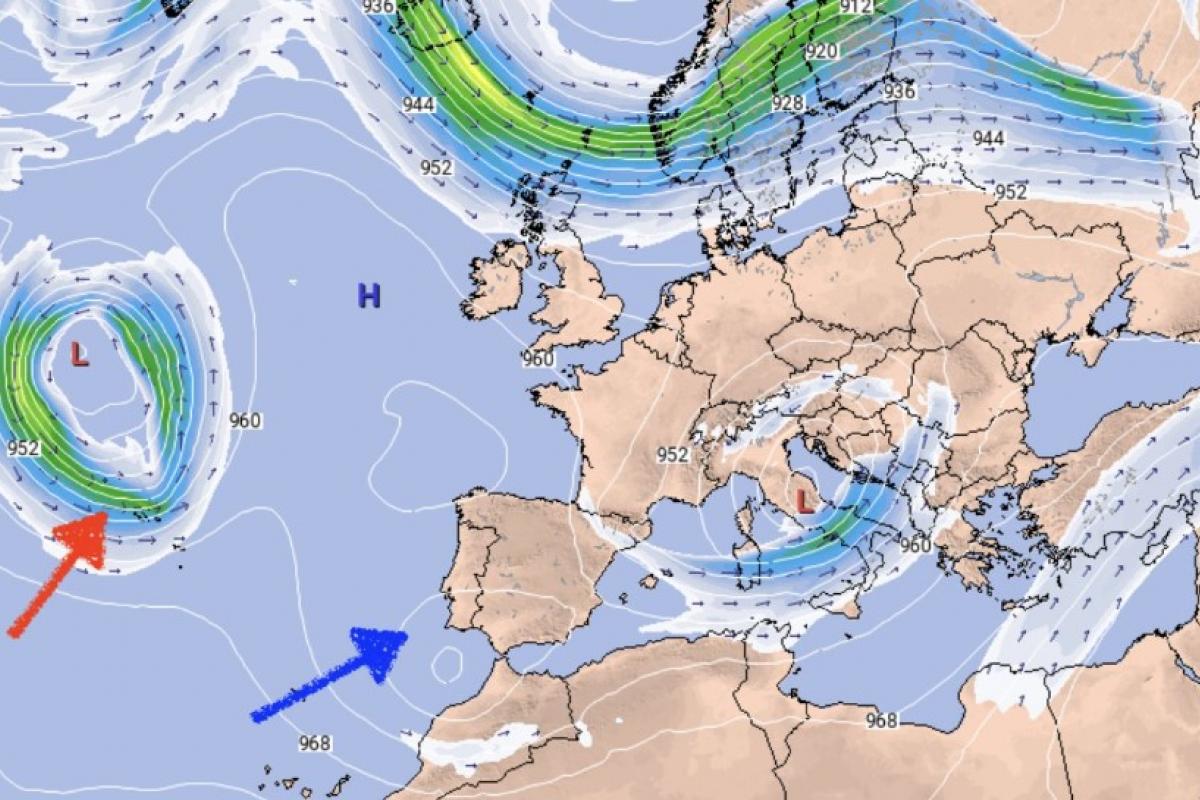 Mapa de previsión de la próxima semana